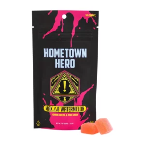 Hometown Hero Delta 8 Max Gummies Watermelon 10ct