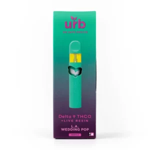 Urb Live Resin Delta 9 + THC-O Disposable Wedding Pop 3g