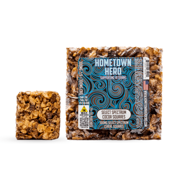 Hometown Hero Delta 9 + CBD Cocoa Squares