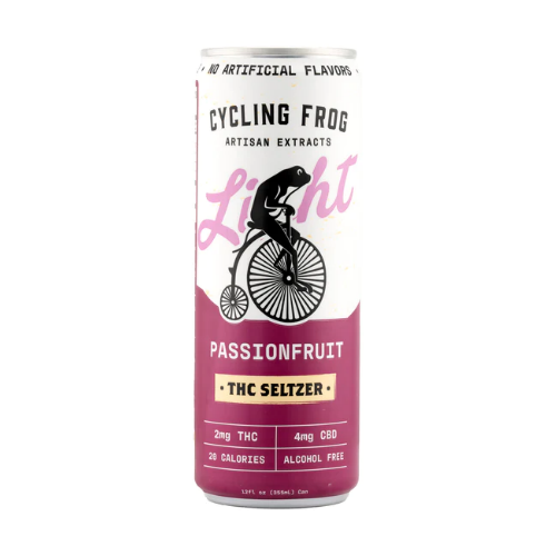 cycling frog passionfruit seltzer