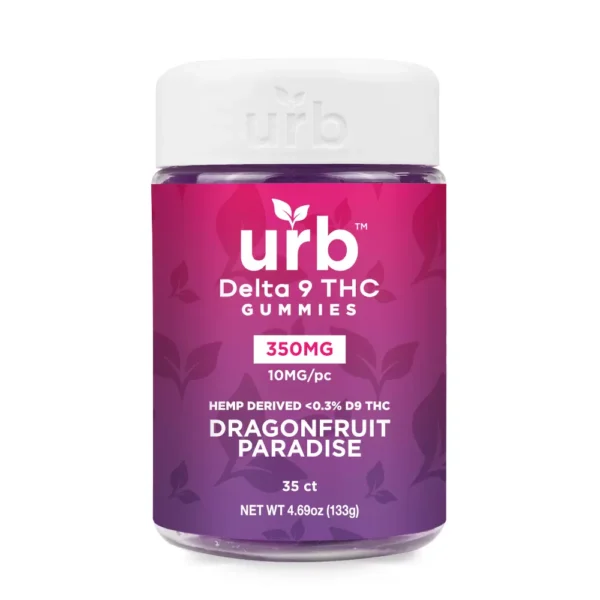 Urb Delta 9 Gummies 10mg - Dragonfruit Paradi