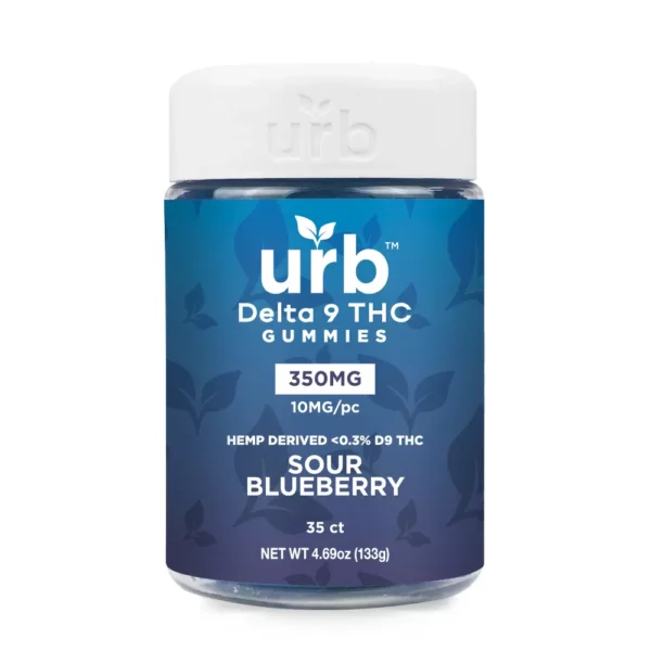 Urb Delta 9 Gummies 10mg - Sour Blueberry