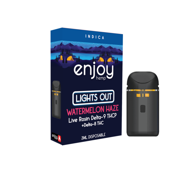 Enjoy Live Rosin THCP + D9 + D8 Disposable 3g - Watermelon Haze for Lights Out