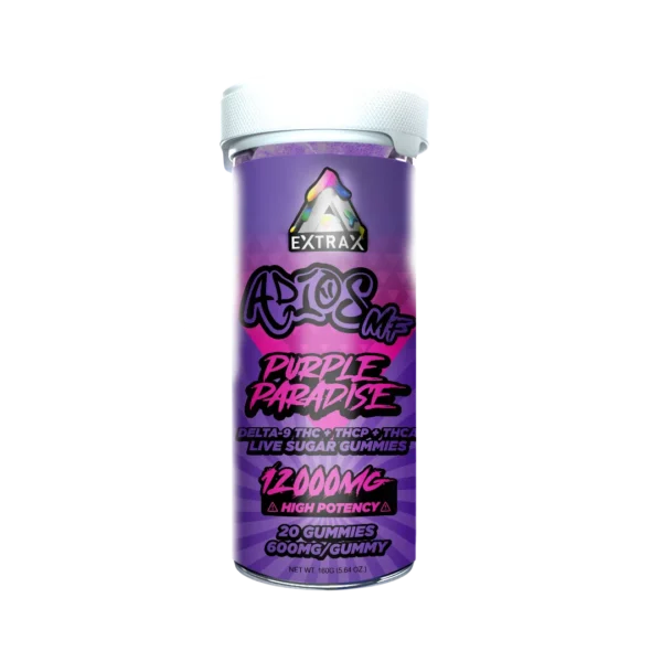 Extraxx Adios MF Gummies 12,000mg - Purple Paradise