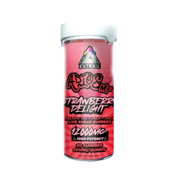 Extraxx Adios MF Gummies 12,000mg - Strawberry Delight