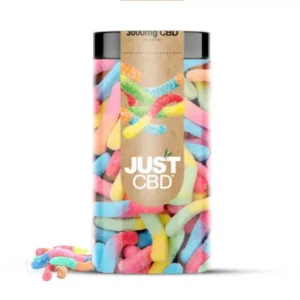 JustCBD CBD Gummies 3000mg - Sour Worms