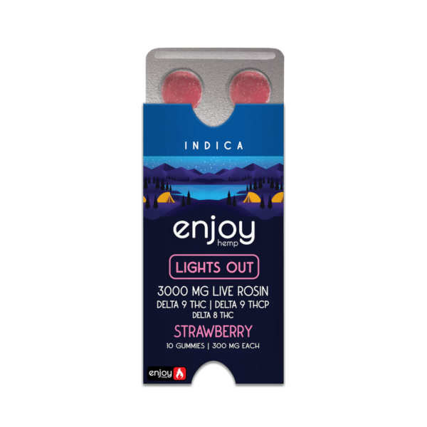 Enjoy Live Rosin THCP + D9 + D8 Gummies 3000mg - Lights Out