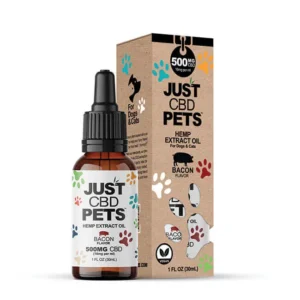 JustCBD CBD Tincture for Dogs 500mg - Bacon