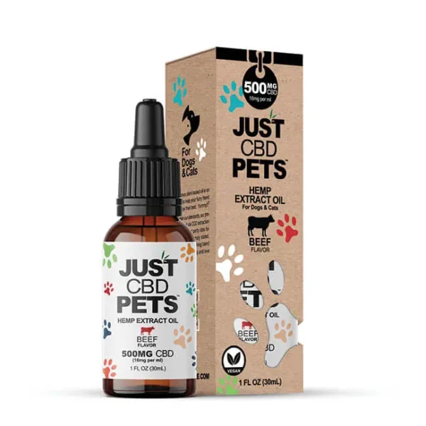 JustCBD CBD Tincture for Dogs 500mg - Beef