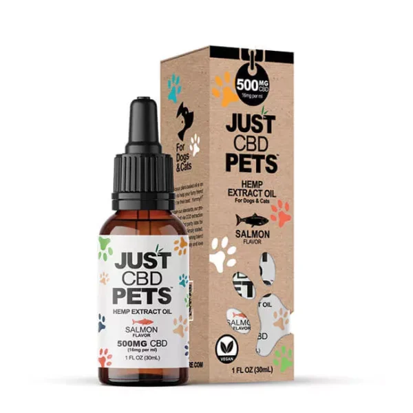 JustCBD CBD Tincture For Cats 500mg - Salmon