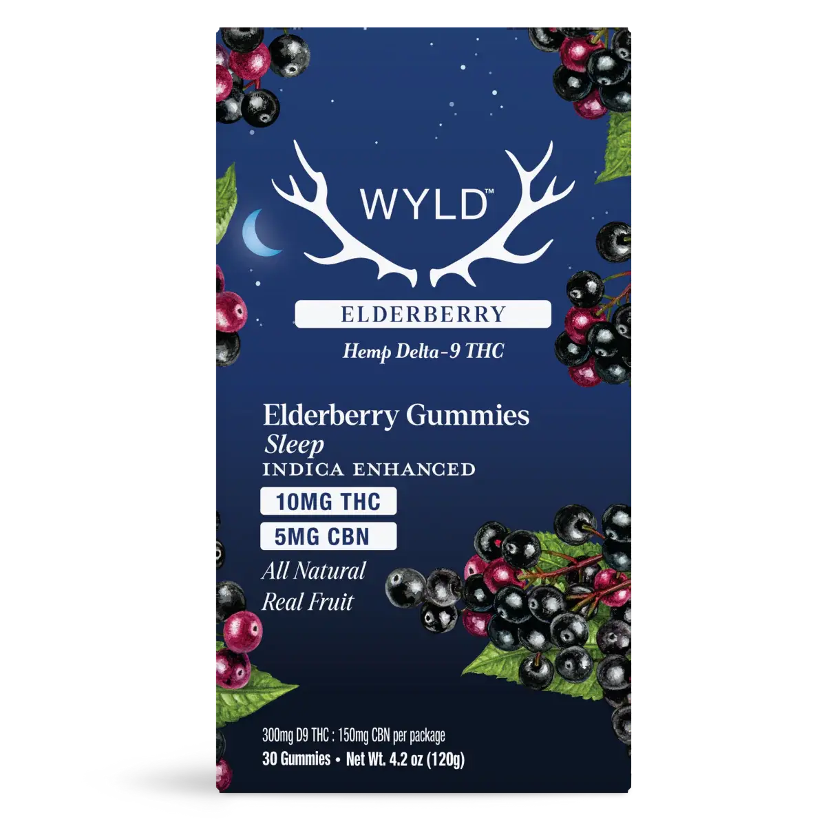 Elderberry THC + CBN Gummies 10mg – 30ct