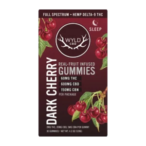 Dark Cherry CBD CBN THC Gummies – Sleep