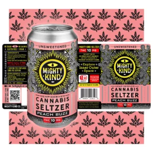 Peach Buzz THC Seltzer – 10mg Delta-9 Drink